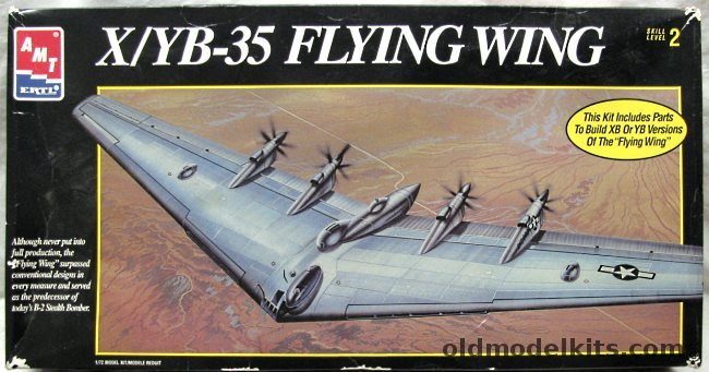 AMT 1/72 X/YB-35 Flying Wing - Builds The XB-35 Or YB-35, 8615 plastic model kit